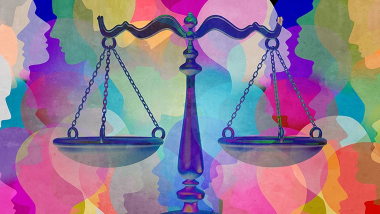 scales of justice weighing ethics