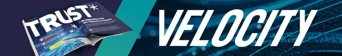 Velocity magazine banner and title