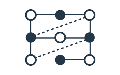 Data graph icon.